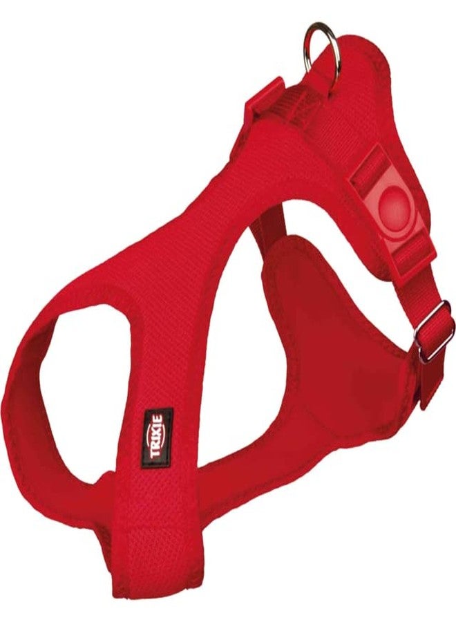 Trixie Premium Touring Harness for Dogs Made with Fleece Padding, Adjustable, and Lightweight Strong D-Ring Keeps The Harness and Leash in Place (Size: 30-45cm/15mm)